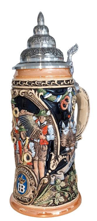 Relief Stein "Oktoberfest", 0.6 liter