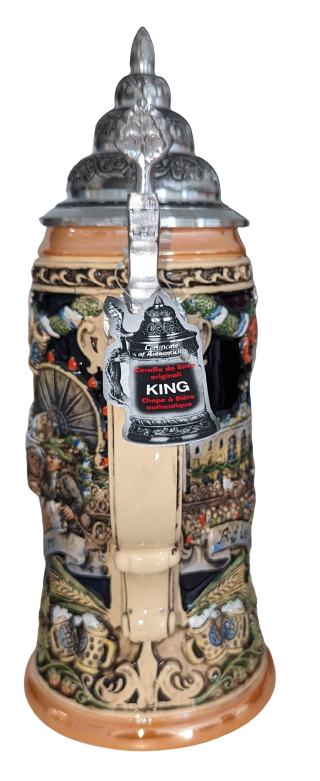 Relief Stein "Oktoberfest", 0.6 liter