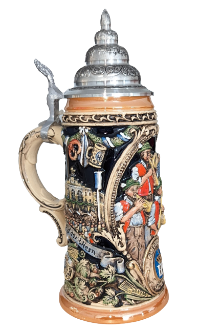 Relief Stein "Oktoberfest", 0.6 liter