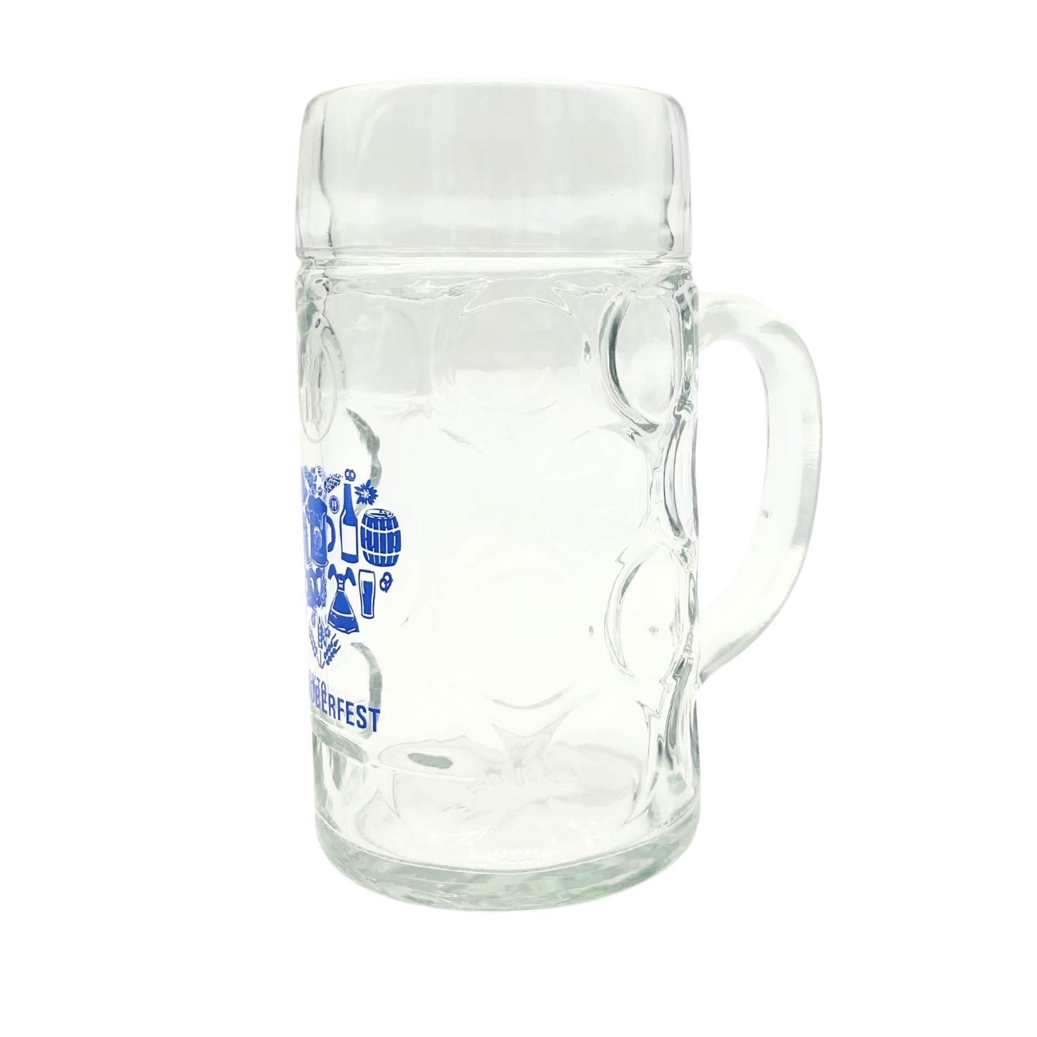 Glass Mug "Isarseidel Oktoberfest" Heart, 1 liter